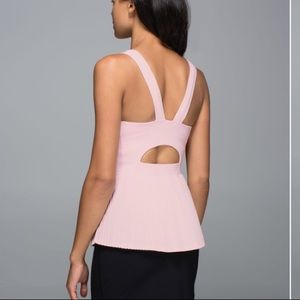 Lululemon City Tank Peplum Pleated Tank
